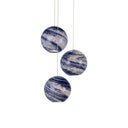 Currey & Company Palatino 3-Light Round Multi-Drop Pendant 