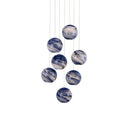 Currey & Company Palatino 7-Light Round Multi-Drop Pendant 