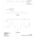 Currey & Company Parish 7-Light Linear Multi-Drop 4