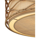 Currey & Company Partita 28.25" Rattan 3-Light Pendant 2