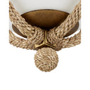 Currey & Company Passageway 14.5" Rope Flush Mount 1