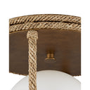 Currey & Company Passageway 14.5" Rope Flush Mount 2