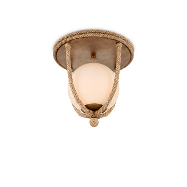 Currey & Company Passageway 14.5" Rope Flush Mount 3