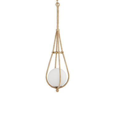 Currey & Company Passageway 7" Rope 1-Light Pendant 3