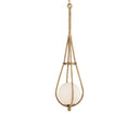 Currey & Company Passageway 7" Rope 1-Light Pendant 