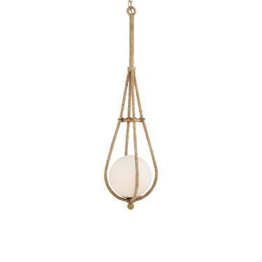 Currey & Company Passageway 7" Rope 1-Light Pendant 