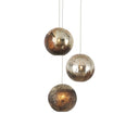 Currey & Company Pathos 3-Light Round Multi-Drop Pendant 