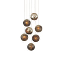 Currey & Company Pathos 7-Light Round Multi-Drop Pendant 
