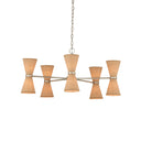 Currey & Company Pennyworth 36" Grasscloth 10-Light Chandelier 3