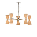 Currey & Company Pennyworth 36" Grasscloth 10-Light Chandelier 5