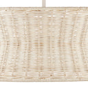 Currey & Company Phebe 28.5" Rattan 4-Light Chandelier 1