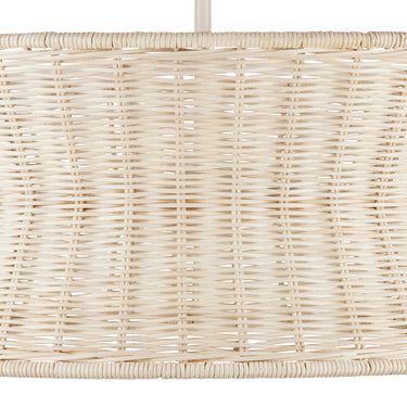 Currey & Company Phebe 28.5" Rattan 4-Light Chandelier 1