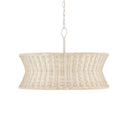 Currey & Company Phebe 28.5" Rattan 4-Light Chandelier 2