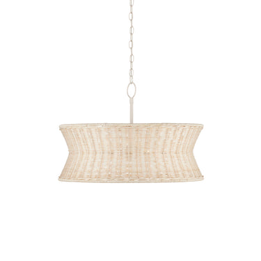 Currey & Company Phebe 28.5" Rattan 4-Light Chandelier 3