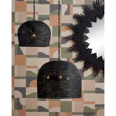 Currey & Company Piero 16" Black 1-Light Pendant 6