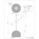 Currey & Company Piero 16" Black 1-Light Pendant 8