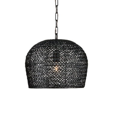 Currey & Company Piero 16" Black 1-Light Pendant 