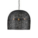 Currey & Company Piero 22" Black 3-Light Chandelier 