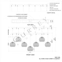 Currey & Company Piero White 7-Light Linear Multi-Drop Pendant 4