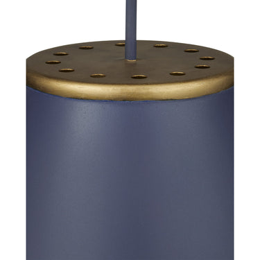 Currey & Company Pierrepont Blue 1-Light Pendant 2