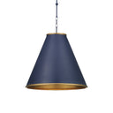 Currey & Company Pierrepont Blue 1-Light Pendant 