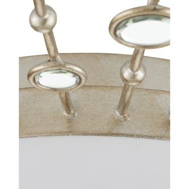 Currey & Company Planisphere 28" Silver LED Flush Mount 2