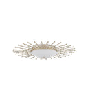 Currey & Company Planisphere 28" Silver LED Flush Mount 4