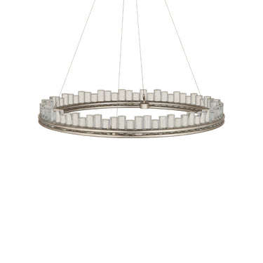 Currey & Company Pleiades 36" Seeded Crystal LED Chandelier 4