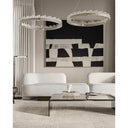 Currey & Company Pleiades 36" Seeded Crystal LED Chandelier 6