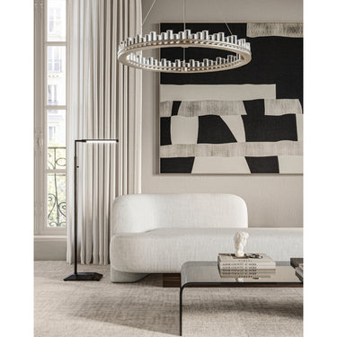 Currey & Company Pleiades 36" Seeded Crystal LED Chandelier 7