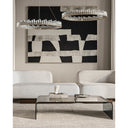 Currey & Company Pleiades 36" Seeded Crystal LED Chandelier 8