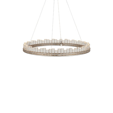 Currey & Company Pleiades 36" Seeded Crystal LED Chandelier 