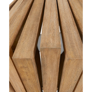 Currey & Company Plunge 18" Wood 1-Light Pendant 1