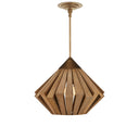 Currey & Company Plunge 18" Wood 1-Light Pendant 4