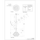 Currey & Company Plunge 18" Wood 1-Light Pendant 7