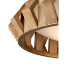 Currey & Company Plunge 30" Wood LED Chandelier 1