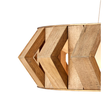 Currey & Company Plunge 30" Wood LED Chandelier 2