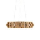 Currey & Company Plunge 30" Wood LED Chandelier 4