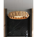 Currey & Company Plunge 30" Wood LED Chandelier 7
