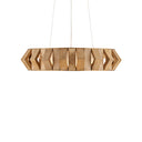 Currey & Company Plunge 30" Wood LED Chandelier 