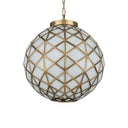 Currey & Company Polyhedron 1-Light Glass Pendant 10