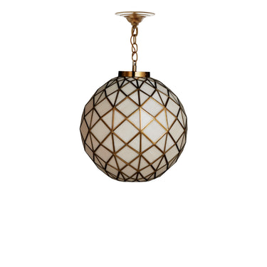 Currey & Company Polyhedron 1-Light Glass Pendant 11