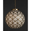 Currey & Company Polyhedron 1-Light Glass Pendant 12