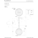Currey & Company Polyhedron 1-Light Glass Pendant 15