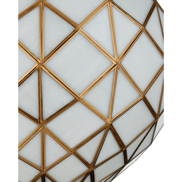 Currey & Company Polyhedron 1-Light Glass Pendant 1