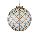 Currey & Company Polyhedron 1-Light Glass Pendant 2