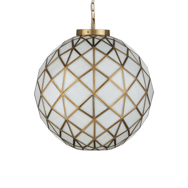 Currey & Company Polyhedron 1-Light Glass Pendant 2
