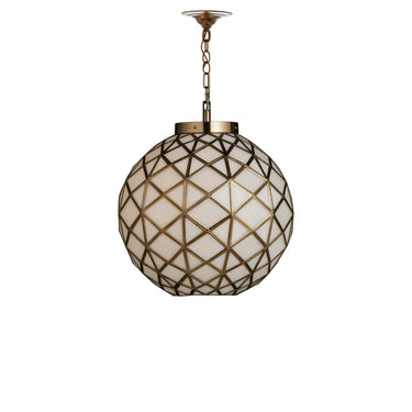 Currey & Company Polyhedron 1-Light Glass Pendant 3