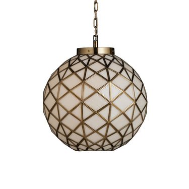 Currey & Company Polyhedron 1-Light Glass Pendant 8