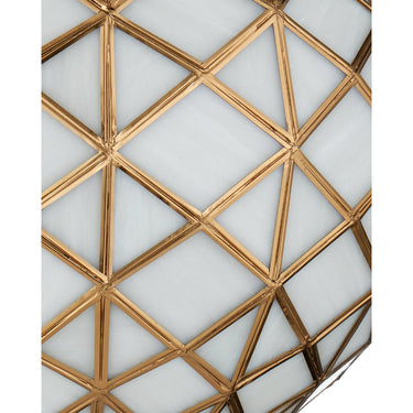 Currey & Company Polyhedron 1-Light Glass Pendant 9
